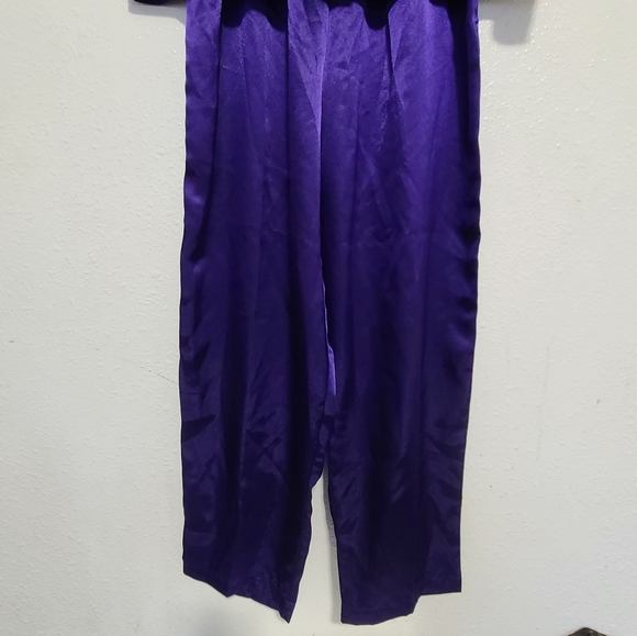 Vintage gold lable Victoria's secret jammie set satin purple - Picture 11 of 13